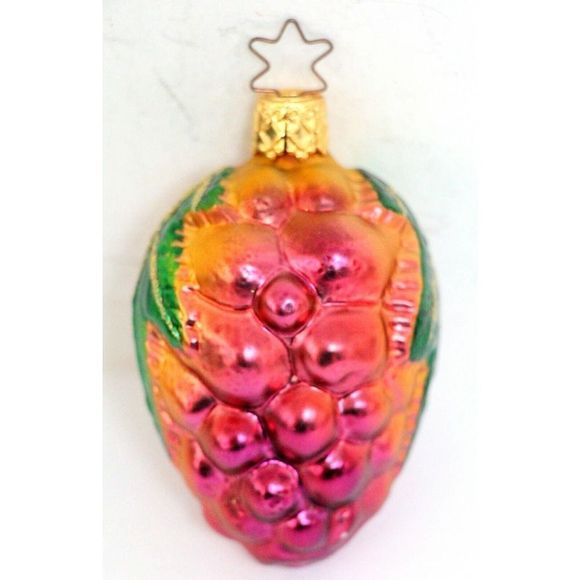 ANTIQUE GERMAN LOT 6 FISH CORN CUCUMBER TOMATO PINEAPPLE CHRISTMAS ORNAMENTS - Picture 12 of 13